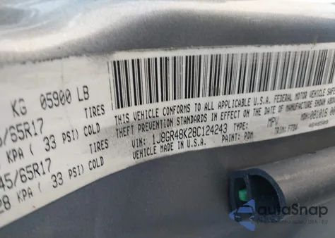 2008 Jeep Grand Cherokee Laredo from USA, damaged, VIN 1J8GR48K28C124243